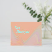 Key Biscayne Florida Pastel Wings Postkarte (Stehend Vorderseite)