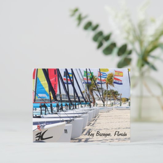 Key Biscayne, Florida Postkarte (Stehend Vorderseite)