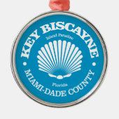 Key Biscayne (Seashell) Ornament Aus Metall (Vorne)