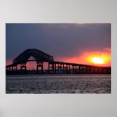 Key Bridge Sunset Print - Baltimore Poster (Vorne)