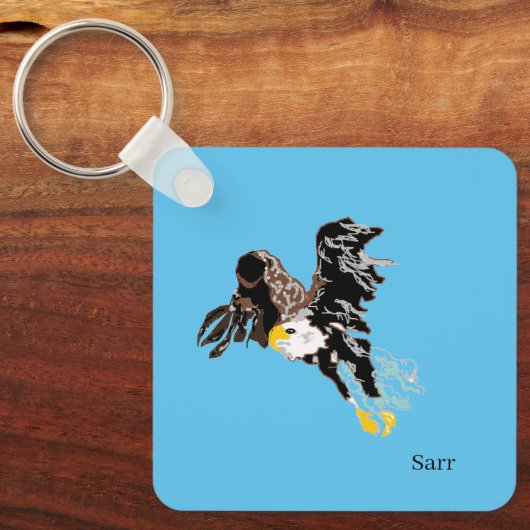 Key Chain : Bald  Eagle in Flight Schlüsselanhänger (Vorderseite)