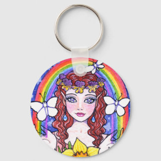 Key Chain Blume Fairy Fantasy von Ann Howard Schlüsselanhänger