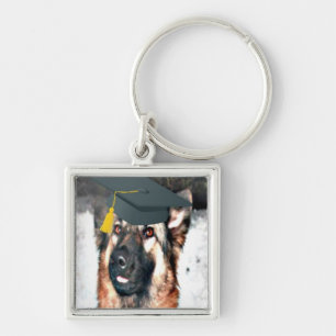 Key Chain German Shepherd Grad Schlüsselanhänger
