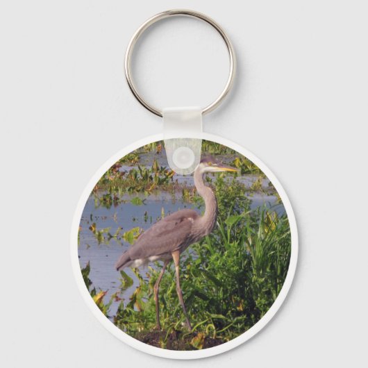 KEY CHAIN-Great Blue Heron Schlüsselanhänger (Vorderseite)