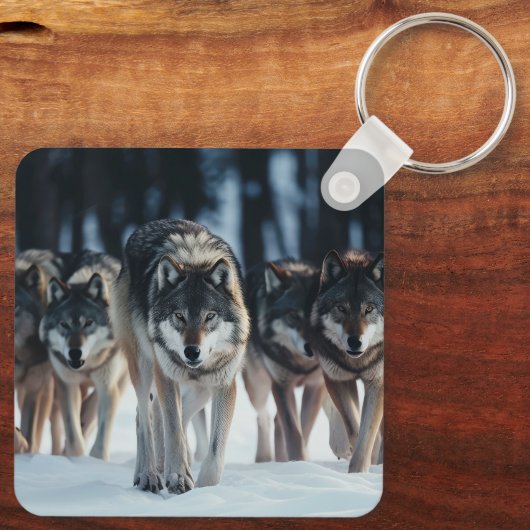 Key Chain Wolf Pack Schlüsselanhänger (Rückseite)