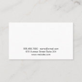 Key & Cityscape Visitenkarte (Rückseite)