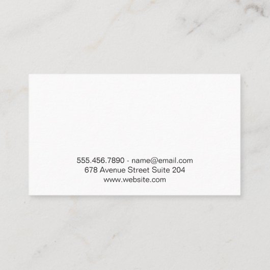 Key & Cityscape Visitenkarte (Rückseite)