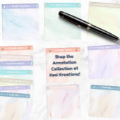 Key Detail Acrylic Reading Annotation Post-it Klebezettel