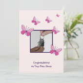 Key Foto Herzlichen Glückwunsch zu Ihrer neuen Zuh Einladung (Stehend Vorderseite)