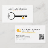 Key House Realtor Architect qr Visitenkarte (Vorne/Hinten)