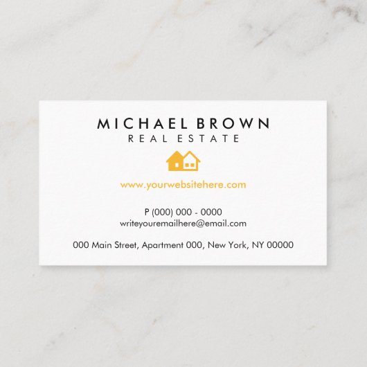 Key House Realtor Architekt Visitenkarte (Rückseite)