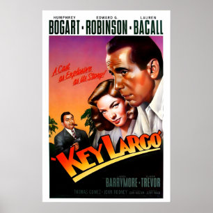 Key Largo 1948 Filmplakat Druck A5-A1 40er Poster