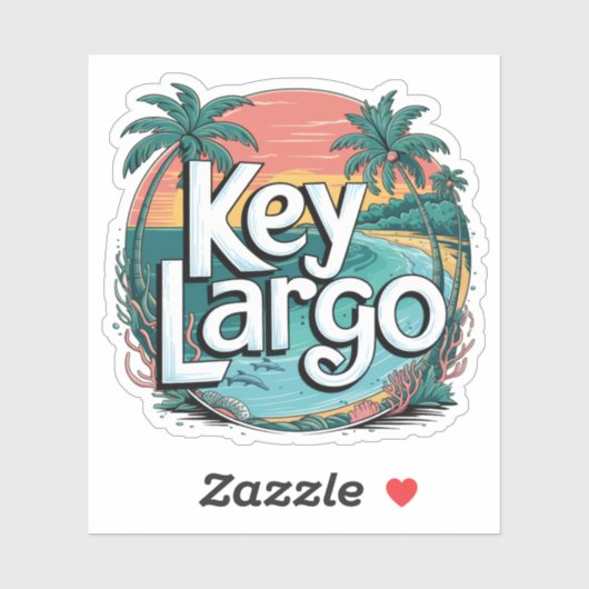 Key Largo Aufkleber (Blatt)