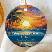 Key Largo Beach Urlaub Keramik Ornament