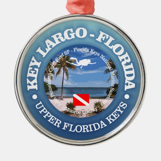 Key Largo (C) Ornament Aus Metall (Vorne)
