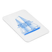 Key Largo Coastal Nautical Segelschiff Magnet (Rechte Seite)