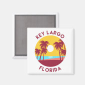 Key Largo, Florida Beach Landschaft Magnet (Vorderseite/Rückseite)