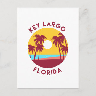Key Largo, Florida Beach Landschaft Postkarte