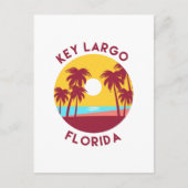 Key Largo, Florida Beach Landschaft Postkarte (Vorderseite)