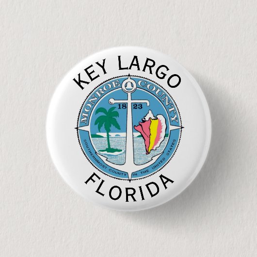 Key Largo - Florida Keys Button (Vorderseite)