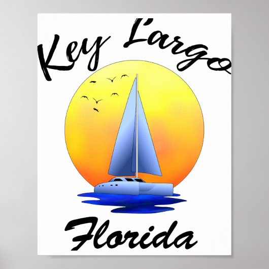 Key Largo Florida Keys Segeln Poster (Vorne)
