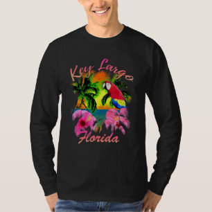 Key Largo Florida Keys Tropical Beach Sunset Islan T-Shirt