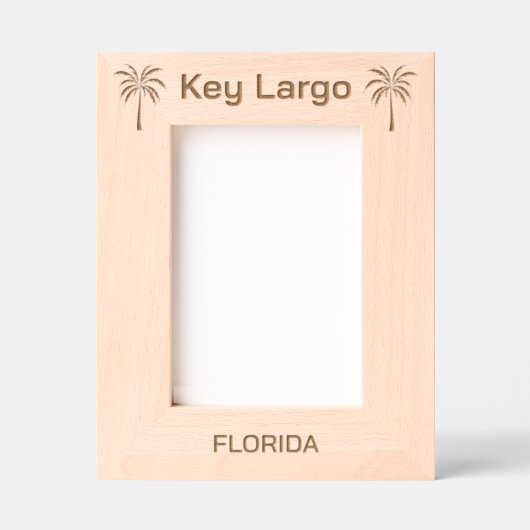 Key Largo Florida Laser-gravierter Rahmen (Vorderseite)