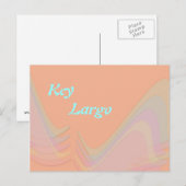 Key Largo Florida Pastel Wings Postkarte (Vorne/Hinten)