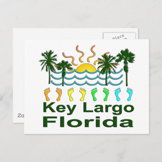 Key Largo Florida Postkarte (Vorne/Hinten)