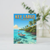 Key Largo Florida Postkarte (Stehend Vorderseite)