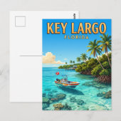 Key Largo Florida Postkarte (Vorne/Hinten)