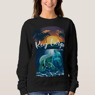 Key Largo Florida Seekühe Urlaubs-Souvenir Mana Sweatshirt