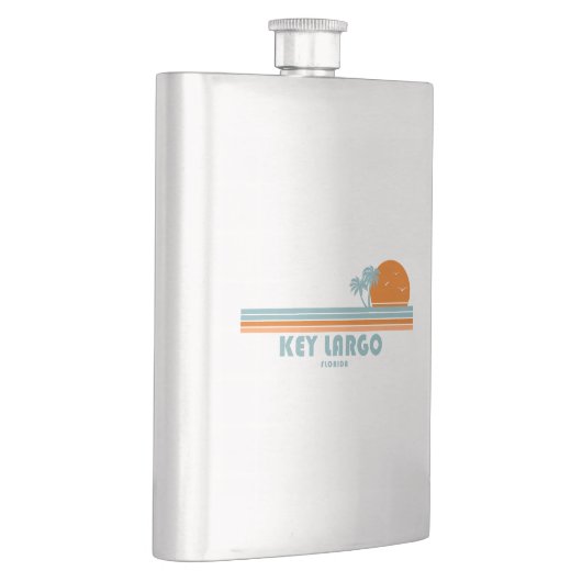 Key Largo Florida Sun Palm Trees Flachmann (Rechts)