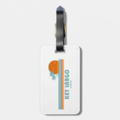 Key Largo Florida Sun Palm Trees Gepäckanhänger (Rückseite vertikal)