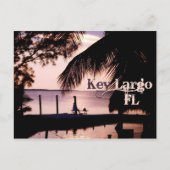 Key Largo Florida Sunset Postcard Postkarte (Vorderseite)