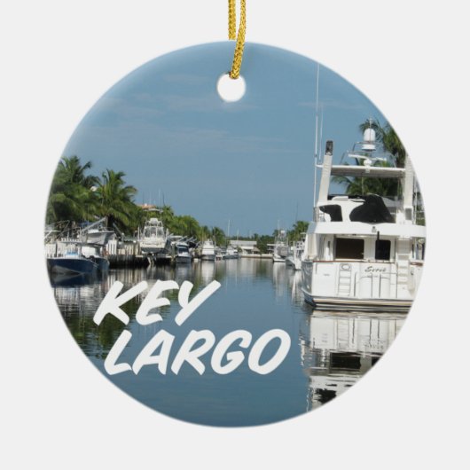 Key Largo Florida-Szene Keramikornament (Vorne)