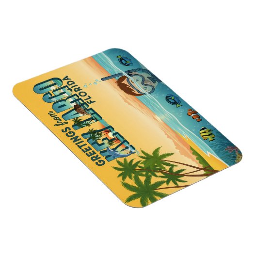 Key Largo Florida – Tropical Vacation Magnet (Rechte Seite)