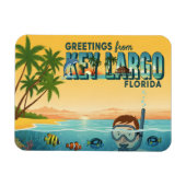 Key Largo Florida – Tropischer Urlaub Magnet (Horizontal)