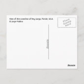 Key Largo, Florida, USA Postkarte (Rückseite)