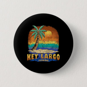 Key Largo Florida Vintages zerrüttetes Souvenir Button