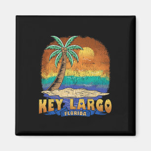 Key Largo Florida Vintages zerrüttetes Souvenir Magnet