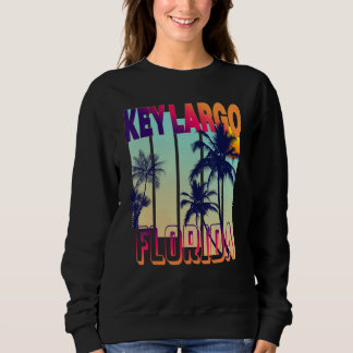 Key Largo Retro Vintage Stil Palmenbaum Sweatshirt