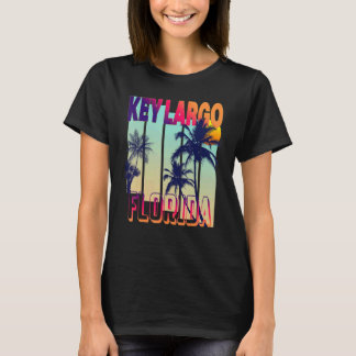 Key Largo Retro Vintage Stil Palmenbaum T-Shirt