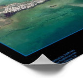 Key Largo, Satellitenposter von Florida Poster (Ecke)