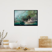 Key Largo, Satellitenposter von Florida Poster (Küche)