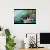 Key Largo, Satellitenposter von Florida Poster (Heimbüro)
