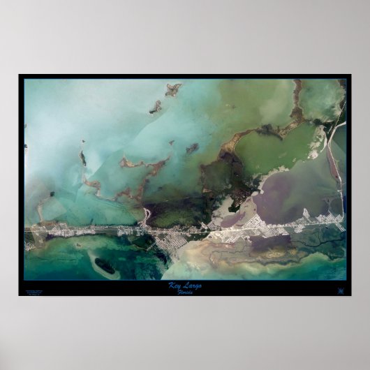 Key Largo, Satellitenposter von Florida Poster (Vorne)