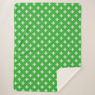 Key Lime Southern Cottage Fleur de Lys Sherpadecke