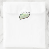 Key-Lime-Torte Runder Aufkleber (Tasche)