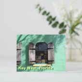 Key Limon Pie Key West Florida Window Postcard Kun Postkarte (Stehend Vorderseite)